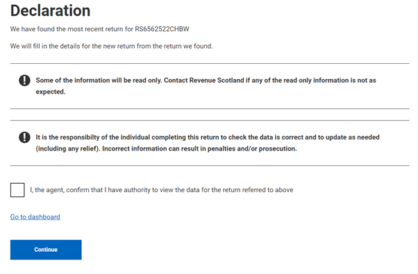 declaration details Declaration details - agent